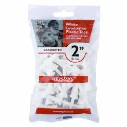 Null MastersGolf Masters Golf White Graduated Plastic Tees