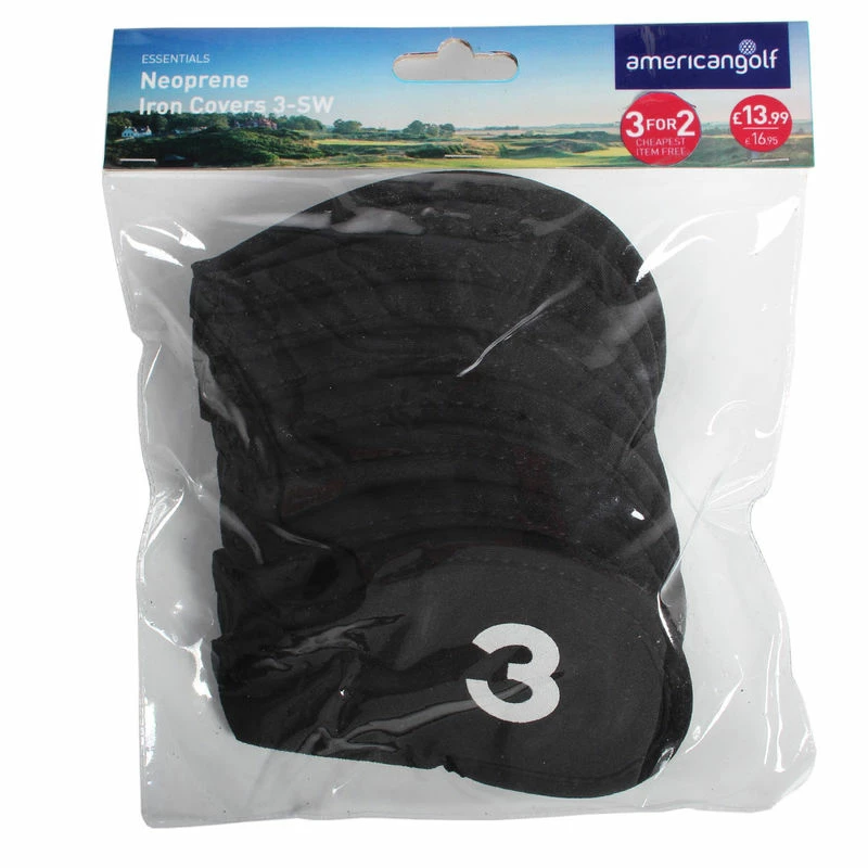 Null Americangolf AG Essential Neoprene Iron Covers 3 Null Americangolf AG Essential Neoprene Iron Covers