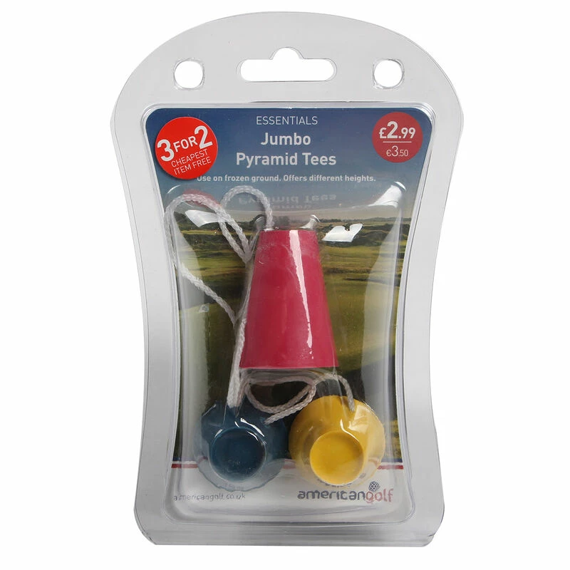Null Americangolf American Golf Mens AG Essentials Jumbo Pyramid String Tees 3 Null Americangolf American Golf Mens AG Essentials Jumbo Pyramid String Tees