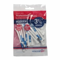 Null Americangolf AG Essentials 83mm Wooden Tees 15 Pack