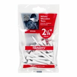 Null MastersGolf Masters Golf White Pack Of 25 Wooden Tees