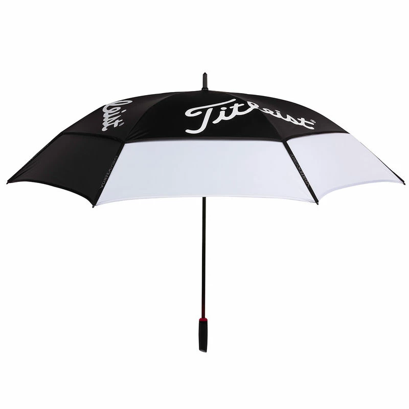 Null Titleist Mens White And Black Lightweight Tour Double Canopy Umbrella 5 Null Titleist Mens White And Black Lightweight Tour Double Canopy Umbrella - Image 3