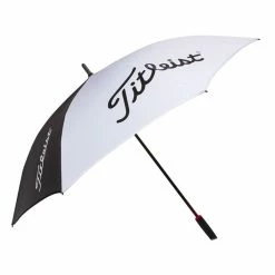 Null Titleist Mens White And Black Lightweight Tour Single Canopy Umbrella