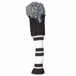Null Fazer Black And White Pom Pom Knitted Golf Driver Head Cover | American Golf