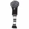 Null Fazer Black And White Pom Pom Knitted Golf Fairway Head Cover -Cheap Golf Club Covers Store American Golf 338433 37870 338433 0