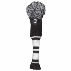 Null Fazer Mens Black And White Knitted Pom Hybrid Head Cover | American Golf