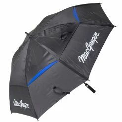 Null MacGregor Mens Black And Royal Blue Lightweight Mac Tec Dual Canopy Umbrella | American Golf