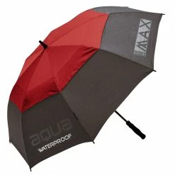 Null BIG MAX Red And Charcoal Grey Lightweight Umbrella | American Golf