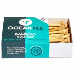 Null Ocean Tee Brown 54mm & 70mm Pack Of 40 Bamboo Tees