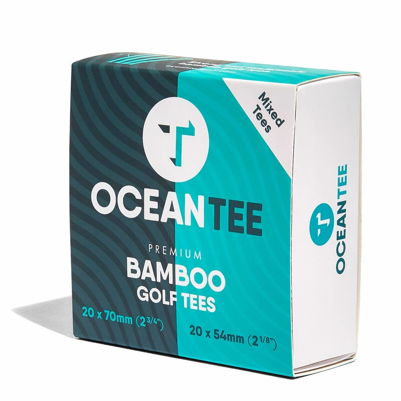Null Ocean Tee Brown 54mm & 70mm Pack Of 40 Bamboo Tees 4 Null Ocean Tee Brown 54mm & 70mm Pack Of 40 Bamboo Tees - Image 2
