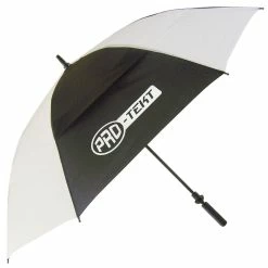 Null PRO TEKT Pro-Tekt Mens White And Black Lightweight Auto-Open Umbrella