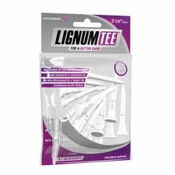 Null Lignum White Composite Wooden Tees 16 Pack