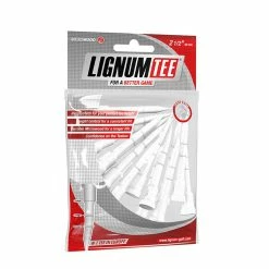 Null Lignum White Composite Pack Of 16 Wooden Tees