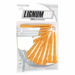 Null Lignum Orange Composite Pack Of 12 Wooden Golf Tees