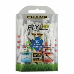Null Champ White MyHite Fly Pack Of 25 Golf Tees