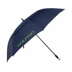 Null GOLFINO Navy Blue And Green Windproof Auto Golf Umbrella