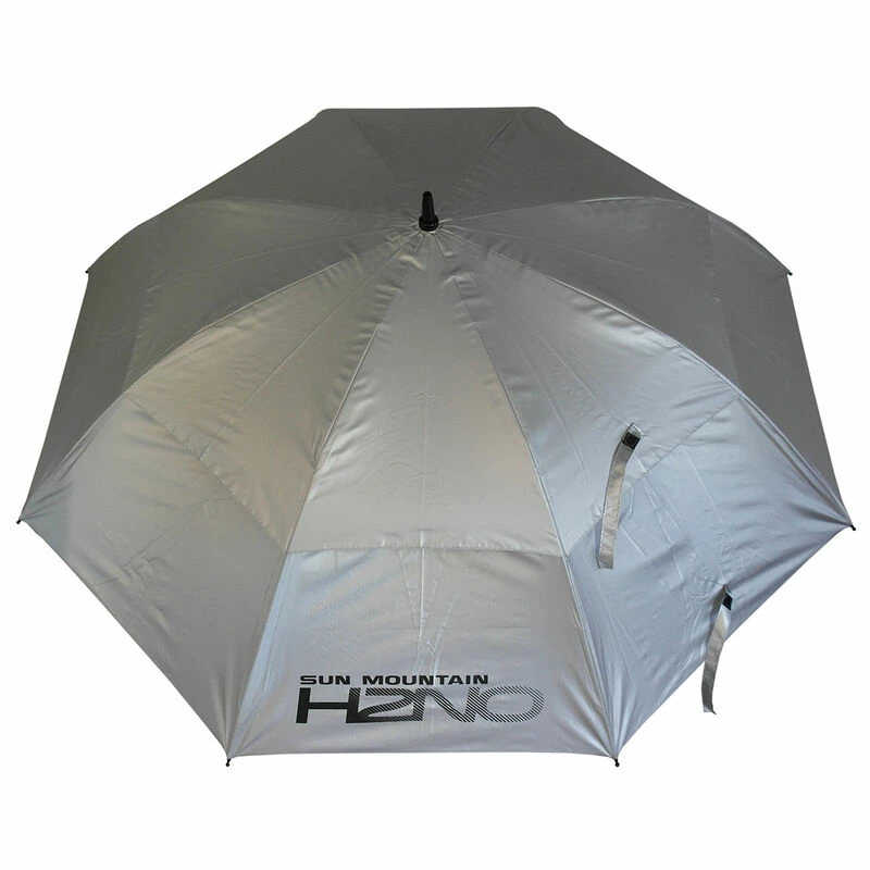 Null Sun Mountain Silver Long Lasting Plain H2NO UV Golf Umbrella 4 Null Sun Mountain Silver Long Lasting Plain H2NO UV Golf Umbrella - Image 2