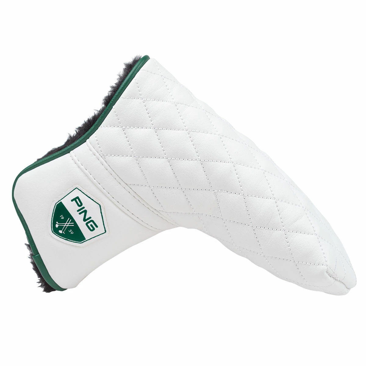 Null Ping White Quilted Heritage Blade Golf Putter Head Cover| American Golf 3 Null Ping White Quilted Heritage Blade Golf Putter Head Cover| American Golf