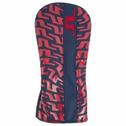 Null J Lindeberg J.Lindeberg Blue And Red Print Golf Driver Headcover | American Golf